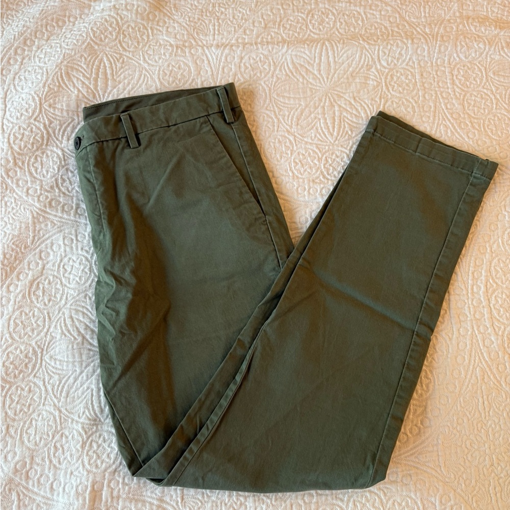 Uniqlo Olive Green Chinos 36x34